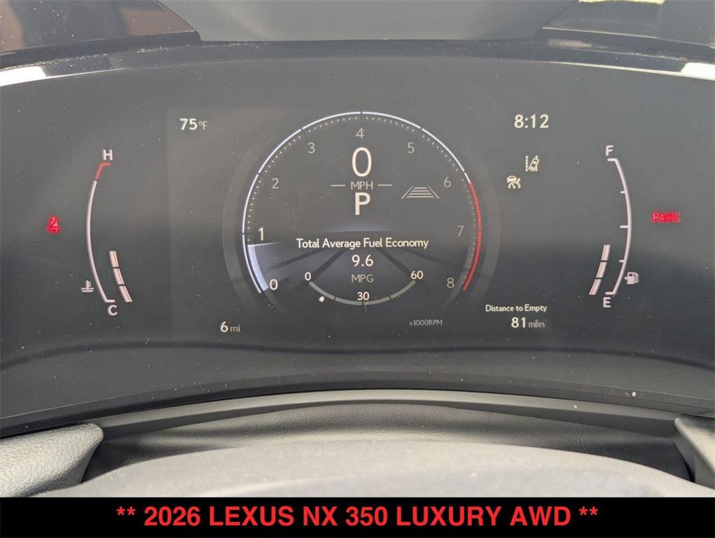 new 2026 Lexus NX 350 car, priced at $57,710