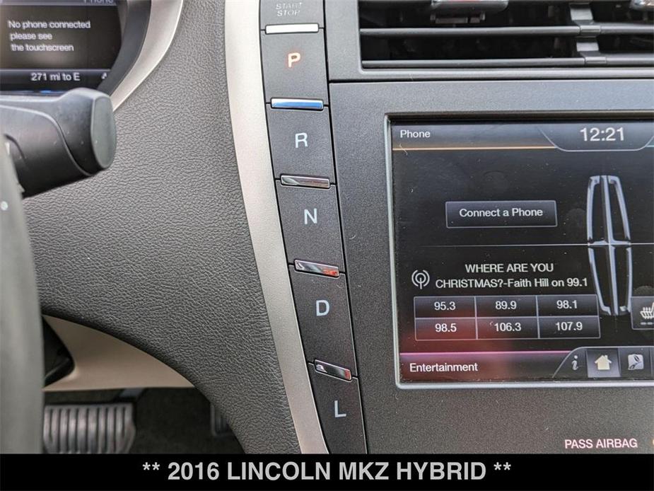 used 2016 Lincoln MKZ Hybrid car, priced at $10,000