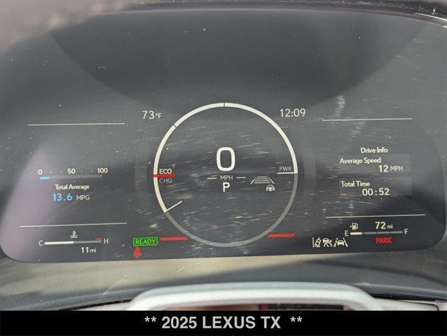 new 2025 Lexus TX 500h car, priced at $73,884