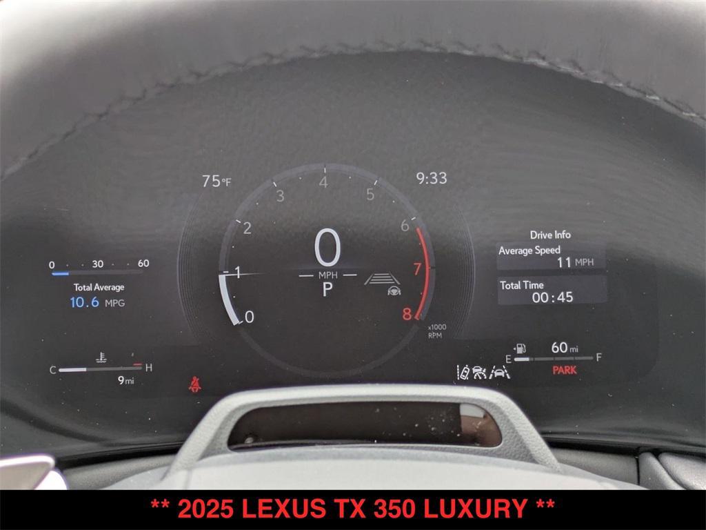 new 2025 Lexus TX 350 car, priced at $71,985