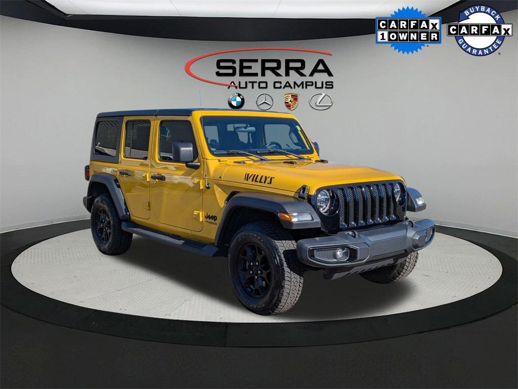 used 2021 Jeep Wrangler car, priced at $25,000