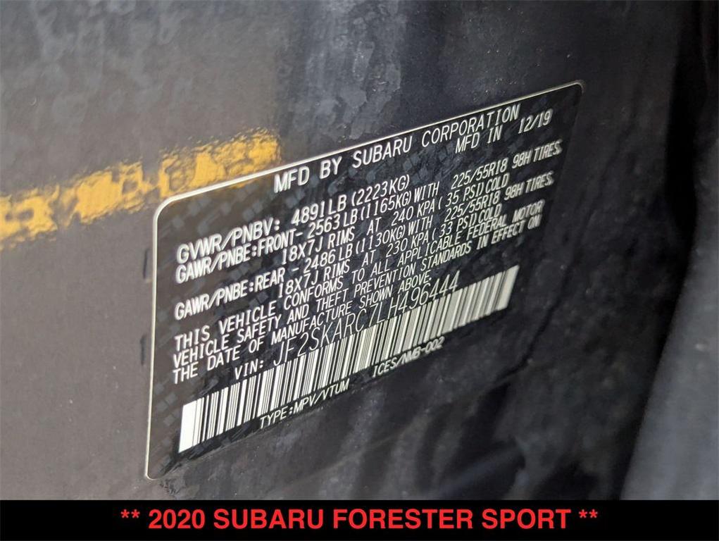 used 2020 Subaru Forester car, priced at $17,500