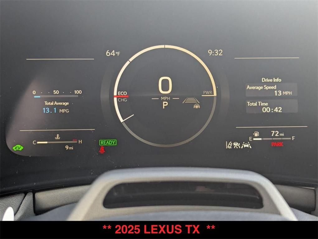 new 2025 Lexus TX 500h car, priced at $76,233
