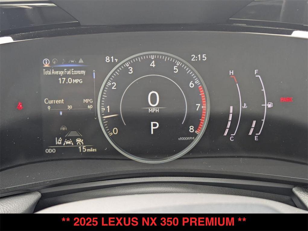 new 2025 Lexus NX 350 car, priced at $53,560