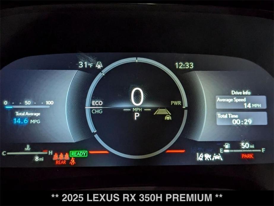 new 2025 Lexus RX 350h car, priced at $58,120