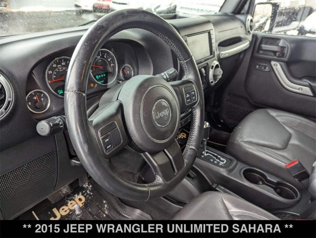 used 2015 Jeep Wrangler Unlimited car, priced at $13,641