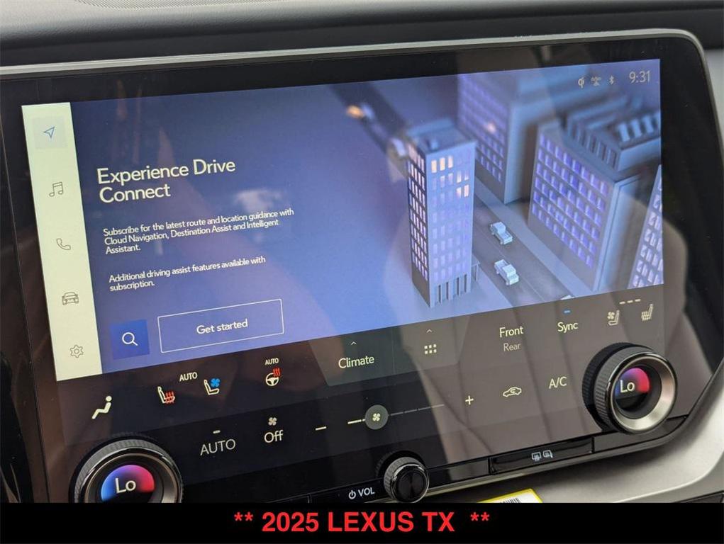 new 2025 Lexus TX 500h car, priced at $74,058