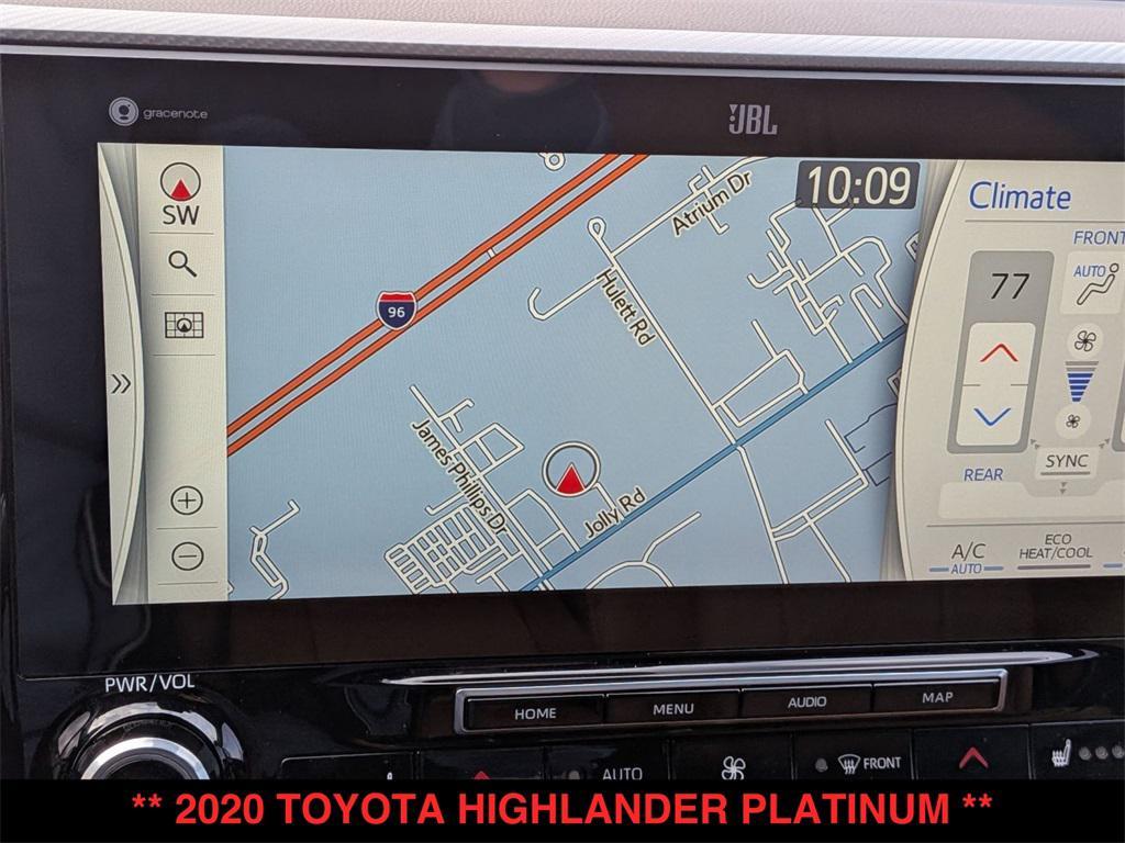 used 2020 Toyota Highlander car, priced at $27,000