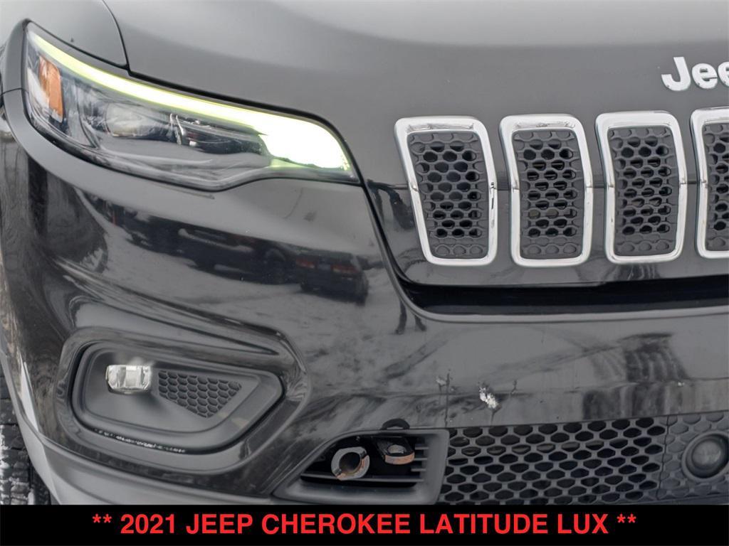 used 2021 Jeep Cherokee car, priced at $18,500