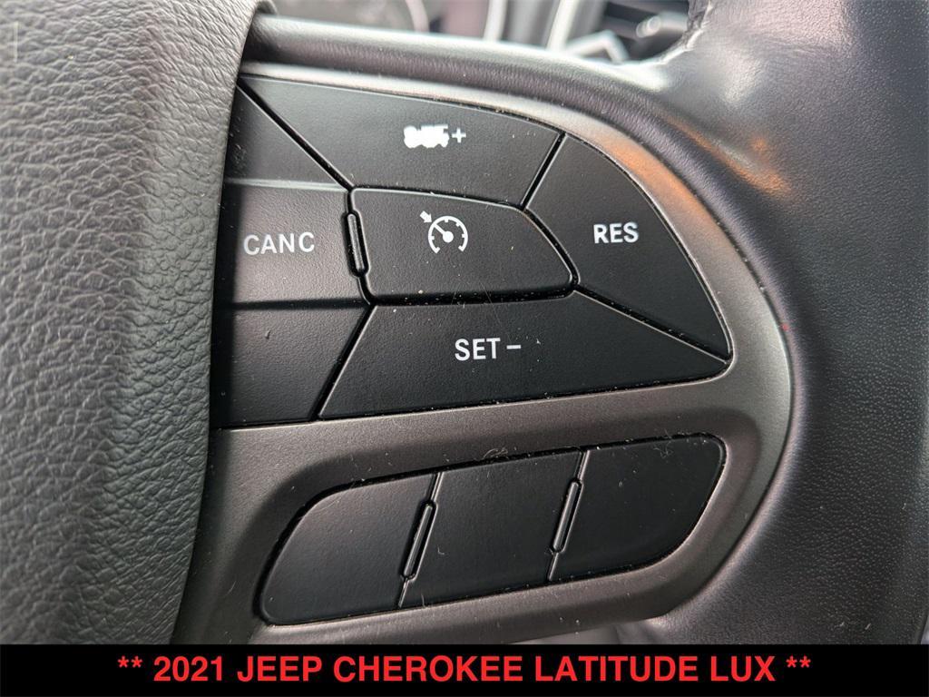 used 2021 Jeep Cherokee car, priced at $18,500