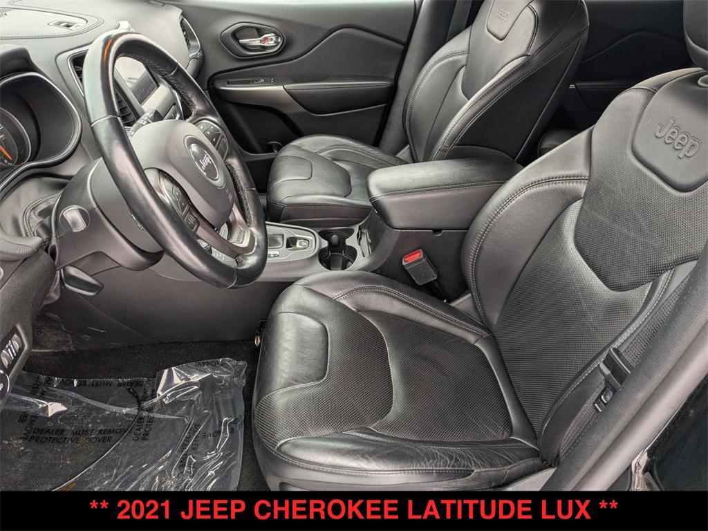 used 2021 Jeep Cherokee car, priced at $18,500