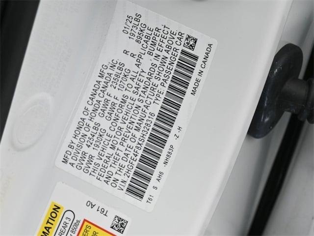 used 2025 Honda Civic Hybrid car, priced at $27,981