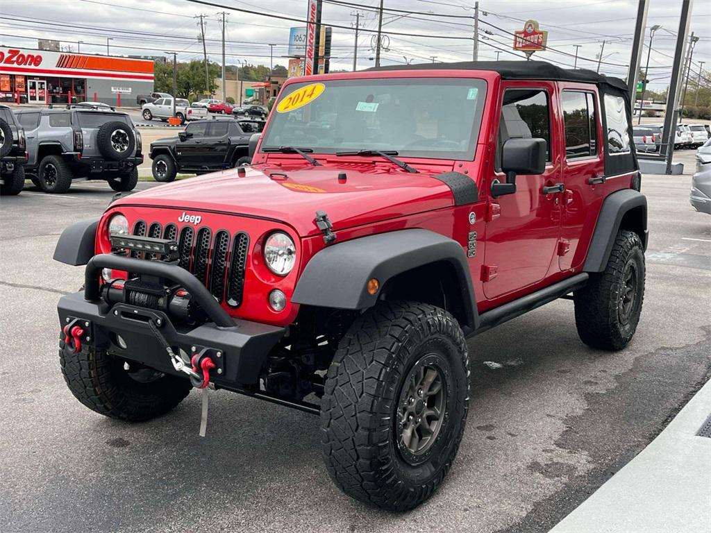 used 2014 Jeep Wrangler Unlimited car, priced at $14,004