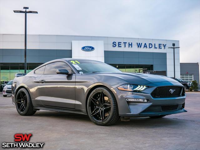 used 2021 Ford Mustang car, priced at $35,800