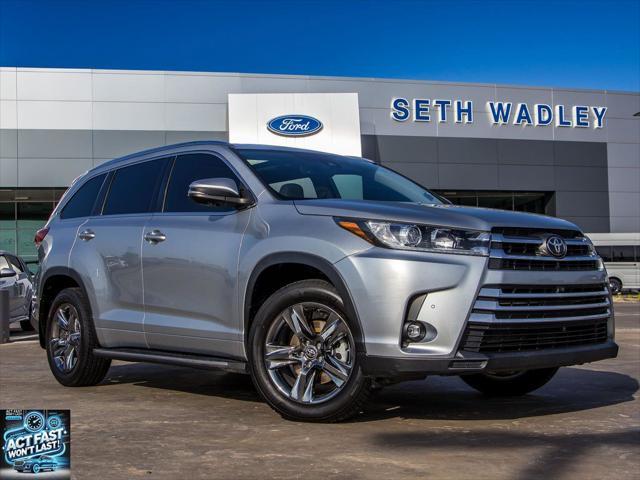 used 2019 Toyota Highlander car, priced at $29,800