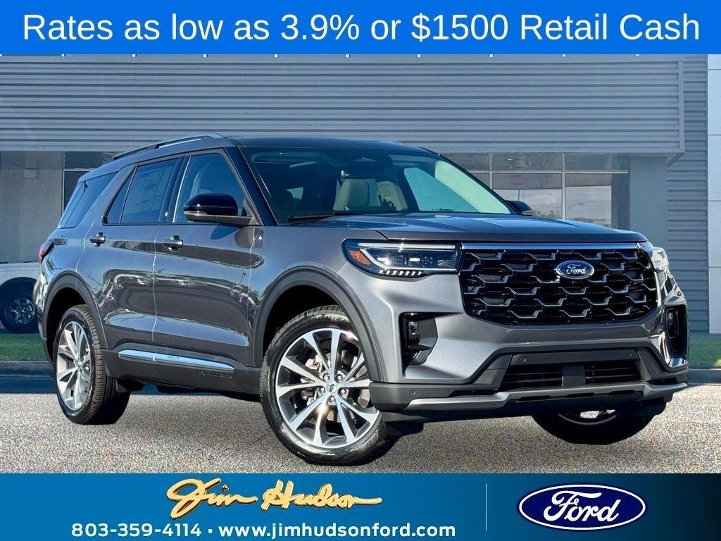 new 2025 Ford Explorer car, priced at $58,665