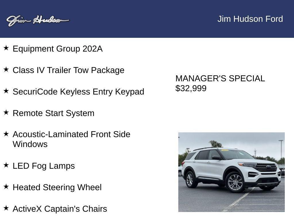 used 2022 Ford Explorer car, priced at $32,999