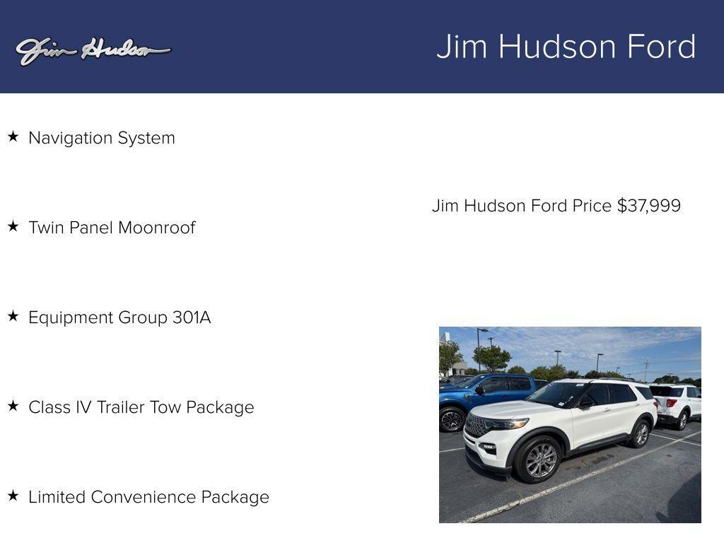 used 2022 Ford Explorer car, priced at $37,999