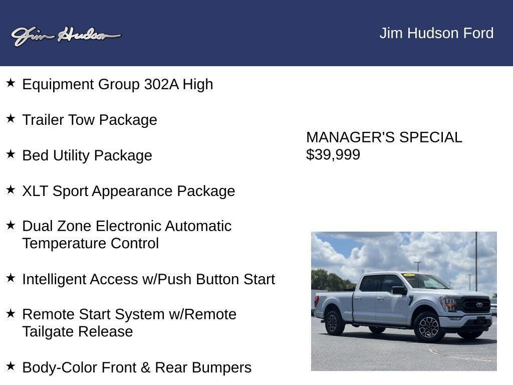 used 2022 Ford F-150 car, priced at $39,999