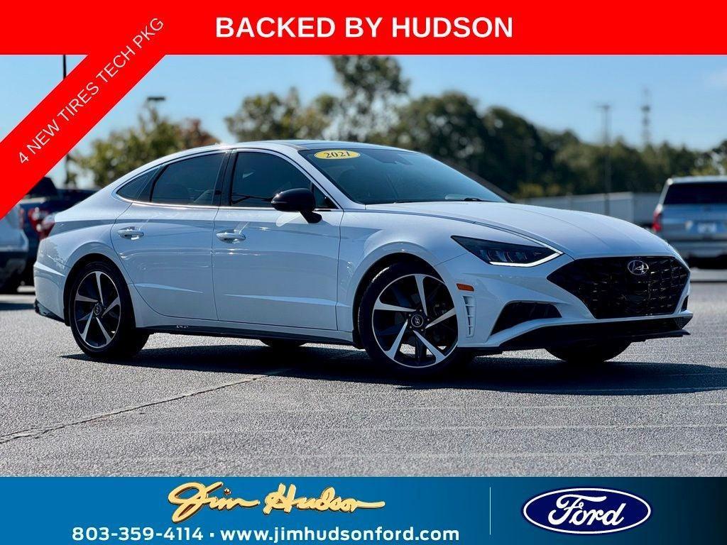 used 2021 Hyundai Sonata car, priced at $21,999