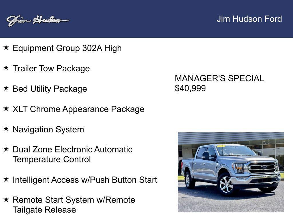 used 2022 Ford F-150 car, priced at $40,999