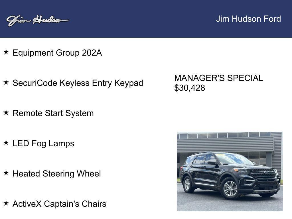 used 2022 Ford Explorer car, priced at $30,428