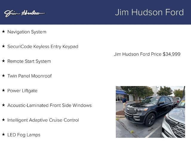 used 2022 Ford Explorer car, priced at $33,500