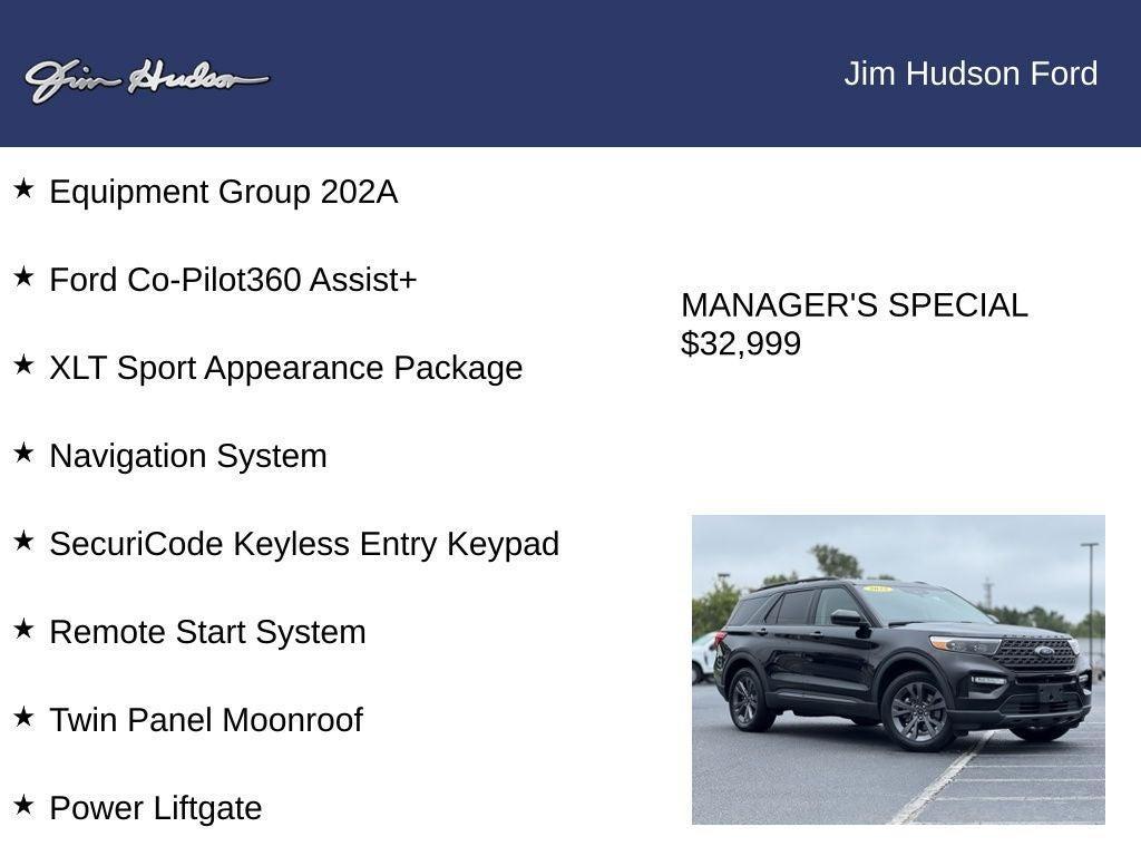 used 2022 Ford Explorer car, priced at $32,999