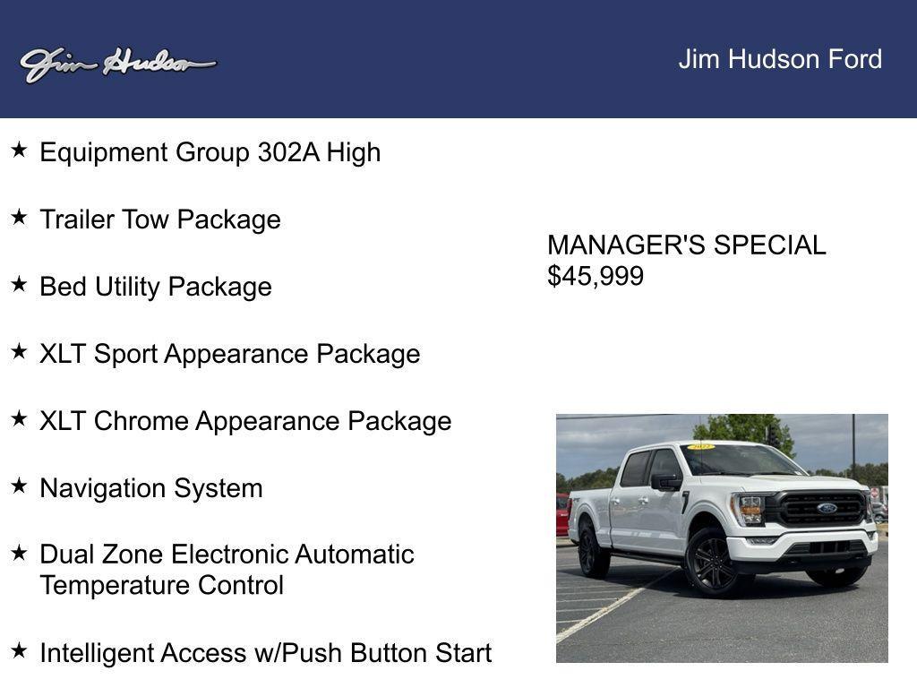 used 2022 Ford F-150 car, priced at $45,999