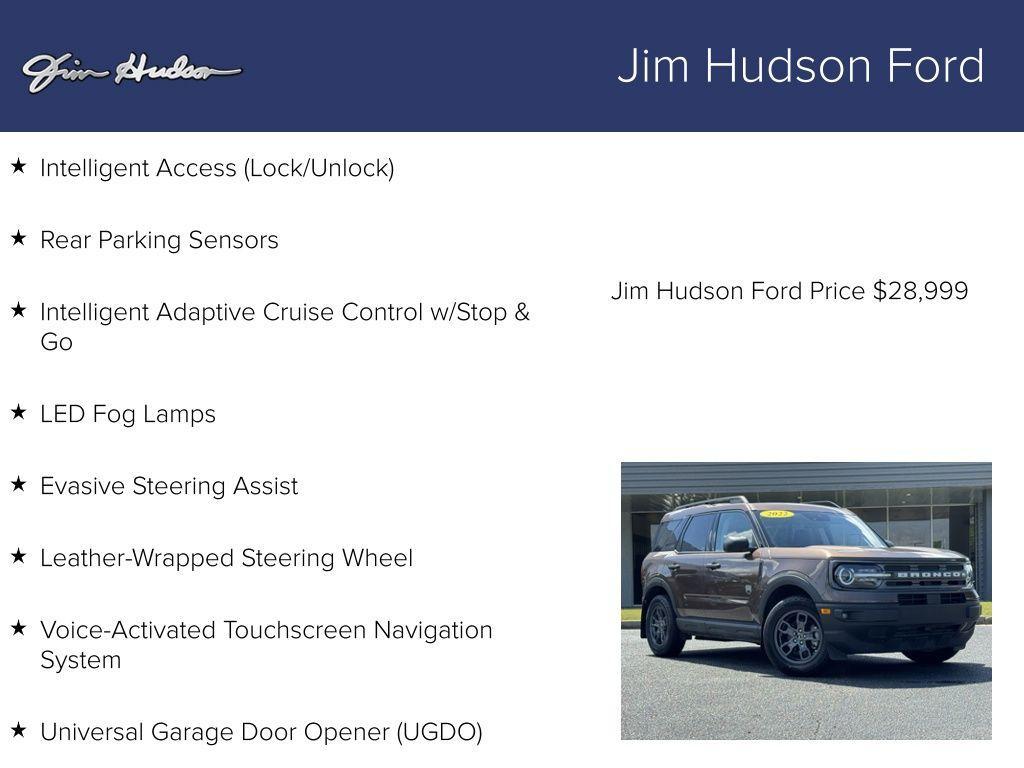 used 2022 Ford Bronco Sport car, priced at $28,999