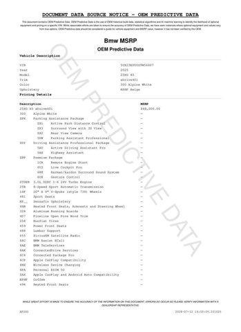 used 2025 BMW X5 car, priced at $64,471