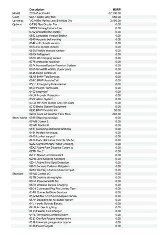 new 2026 BMW i5 car, priced at $75,865
