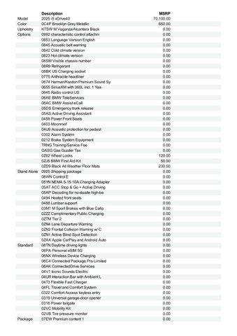 new 2025 BMW i5 car, priced at $78,475