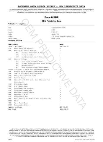 used 2024 BMW X7 car, priced at $73,987