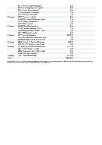 new 2026 BMW X3 car, priced at $73,275
