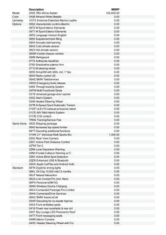 new 2025 BMW 760 car, priced at $132,125
