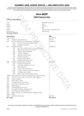 new 2024 BMW i5 car, priced at $83,295