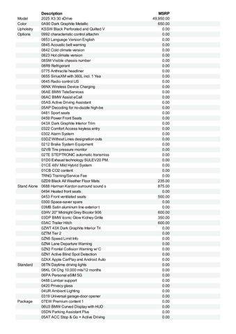 new 2025 BMW X3 car, priced at $58,335