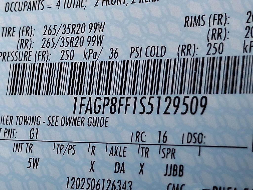 new 2025 Ford Mustang car, priced at $58,439