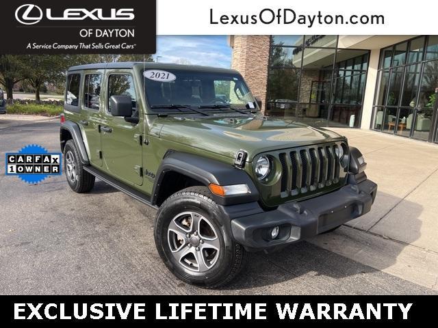 used 2021 Jeep Wrangler Unlimited car, priced at $28,400