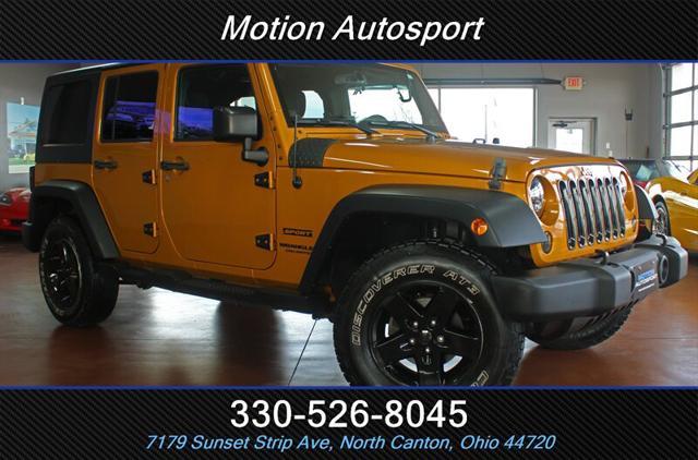 used 2014 Jeep Wrangler Unlimited car, priced at $17,886