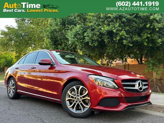 used 2018 Mercedes-Benz C-Class car, priced at $20,100