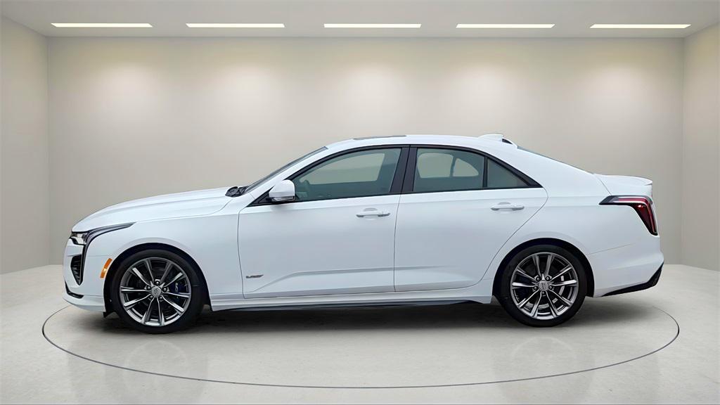 new 2025 Cadillac CT4-V car, priced at $55,549