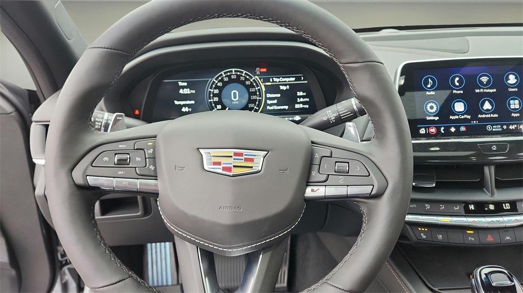 new 2025 Cadillac CT4-V car, priced at $55,050