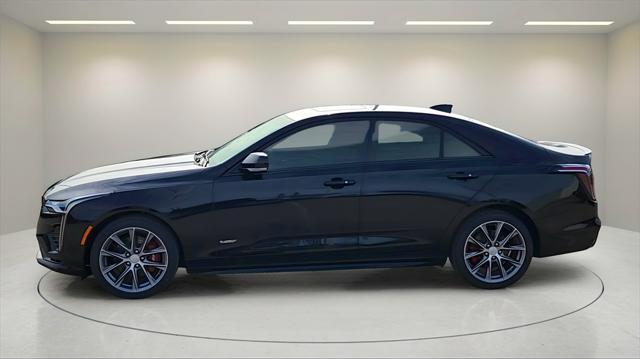 new 2025 Cadillac CT4-V car, priced at $56,099