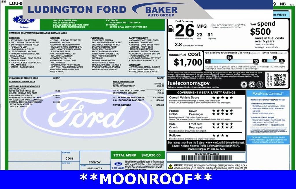 used 2023 Ford Escape car, priced at $27,474