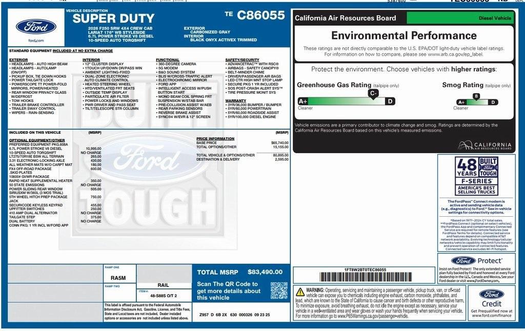 new 2026 Ford F-250 car, priced at $79,041