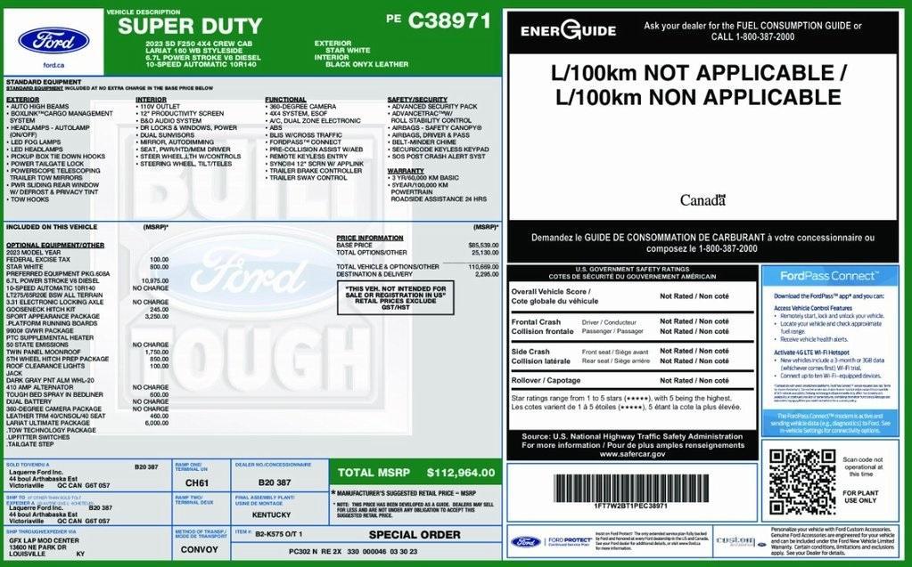 used 2023 Ford F-250 car, priced at $67,595