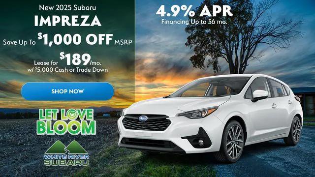 new 2025 Subaru Impreza car, priced at $30,125