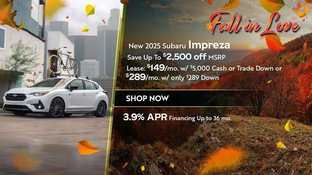 new 2025 Subaru Impreza car, priced at $24,650
